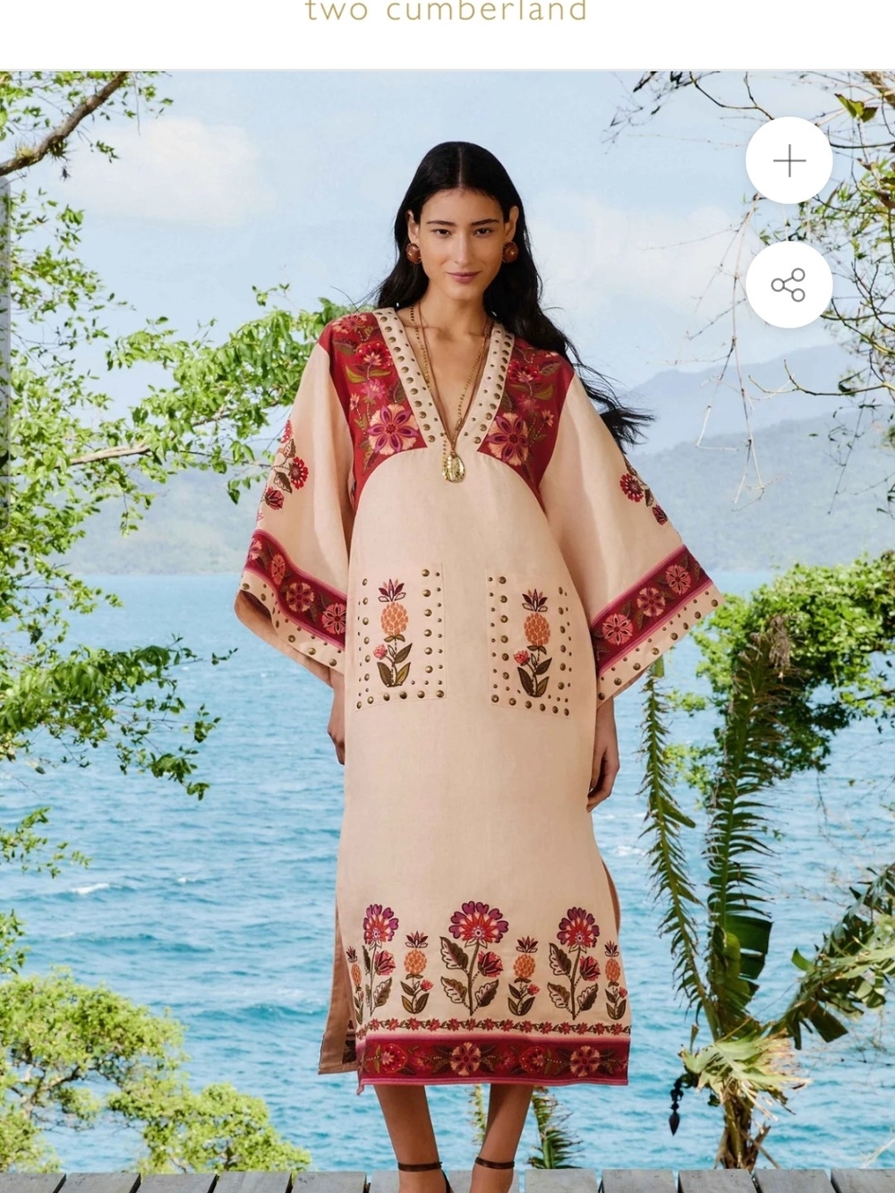 FARM RIO Embroidered Midi Dress - Picture 5 of 6